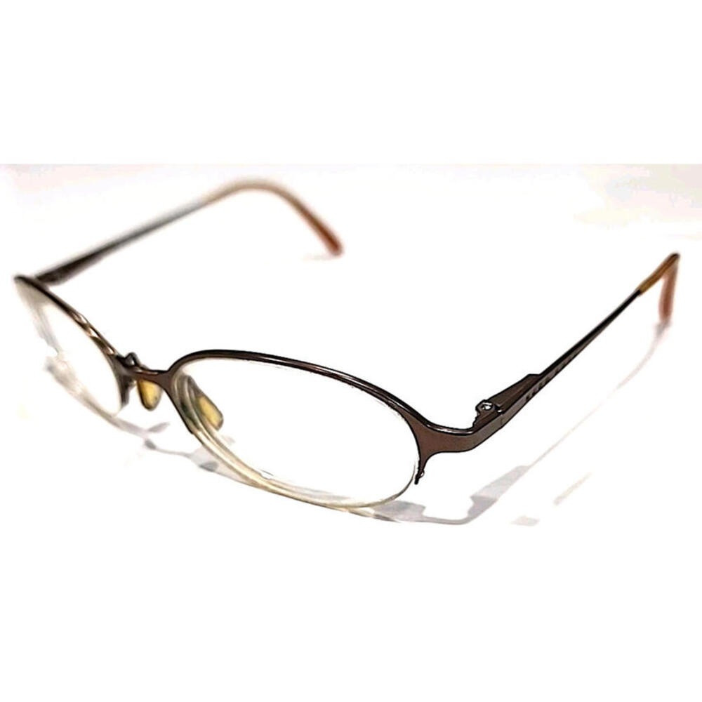 Hugo Boss HB11506 Small Pale Gold Half Rim Oval Eyeglasses 50-19 130